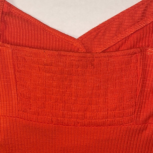 Honey & Sparkle Pumpkin Orange Button Front Cami Tank Top - Picture 4 of 10